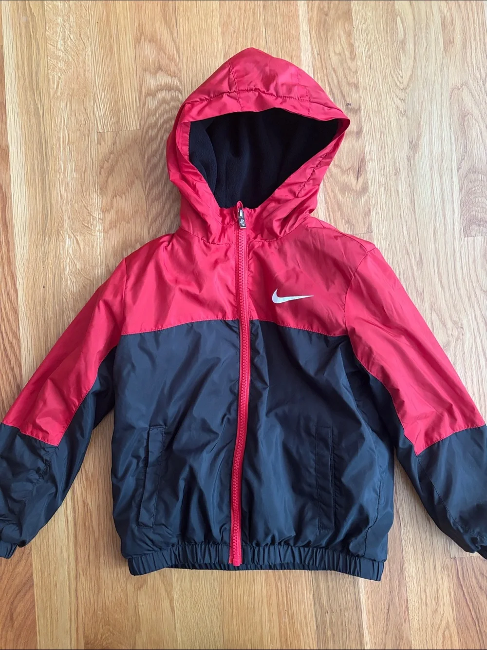 4T Nike Hooded Fleece Lined Windbreaker Jacket